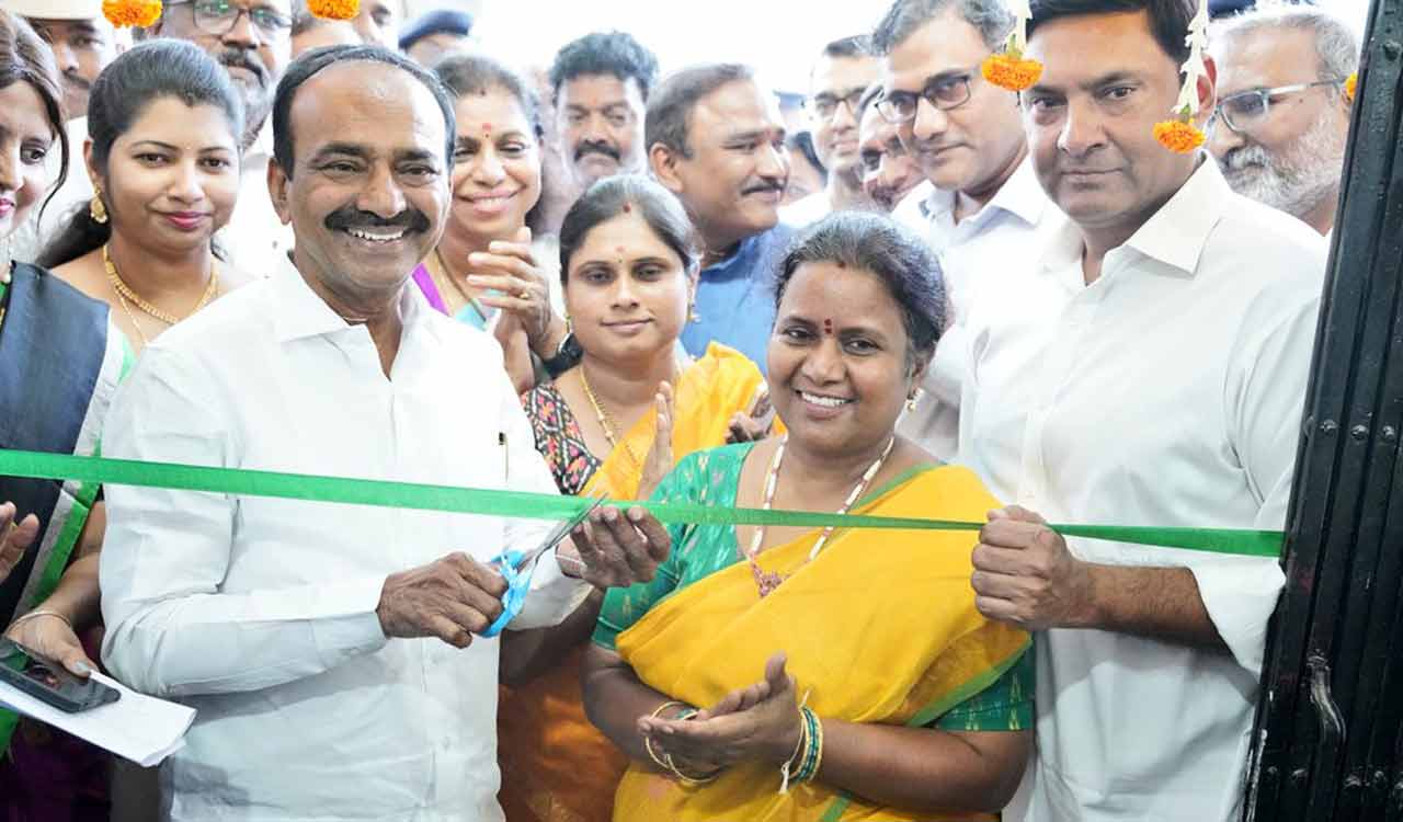 Etala Rajender inaugurates new building of Safilguda railway station