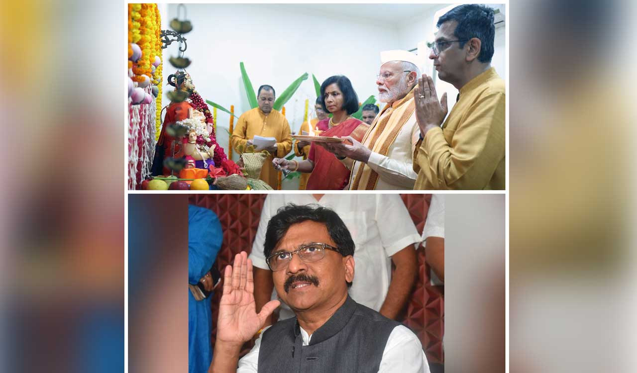 Sanjay Raut questions PM’s visit to CJI’s house amid cases concerning their party still in apex court