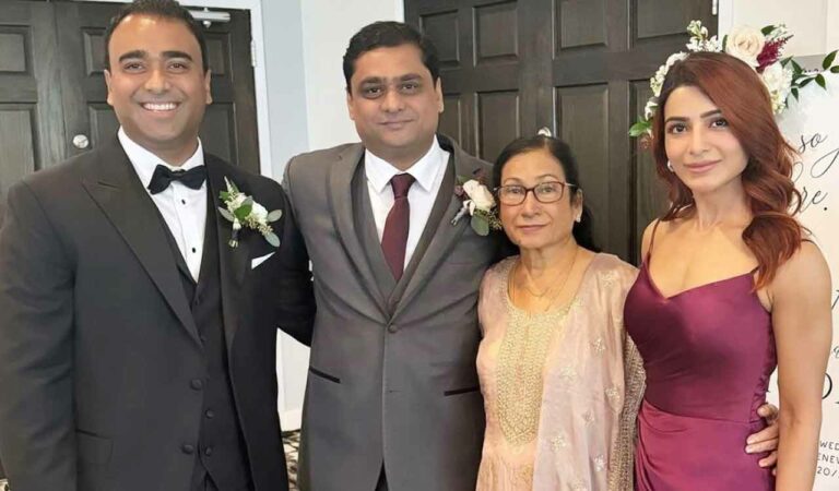 Sharing heartfelt pictures on social media, Samantha captured the joy of the occasion alongside her family, including a beautiful moment with her mother, Ninette Prabhu.