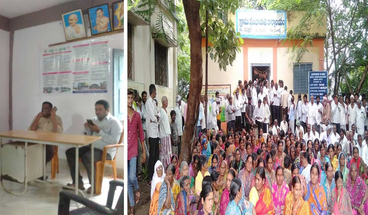 Protest against pharma hub: Villagers detain officials in Sangareddy