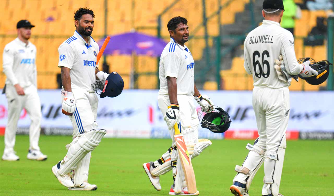 1st Test: Sarfaraz’s 150, Pant’s 99 power India past 400, extend lead to 82