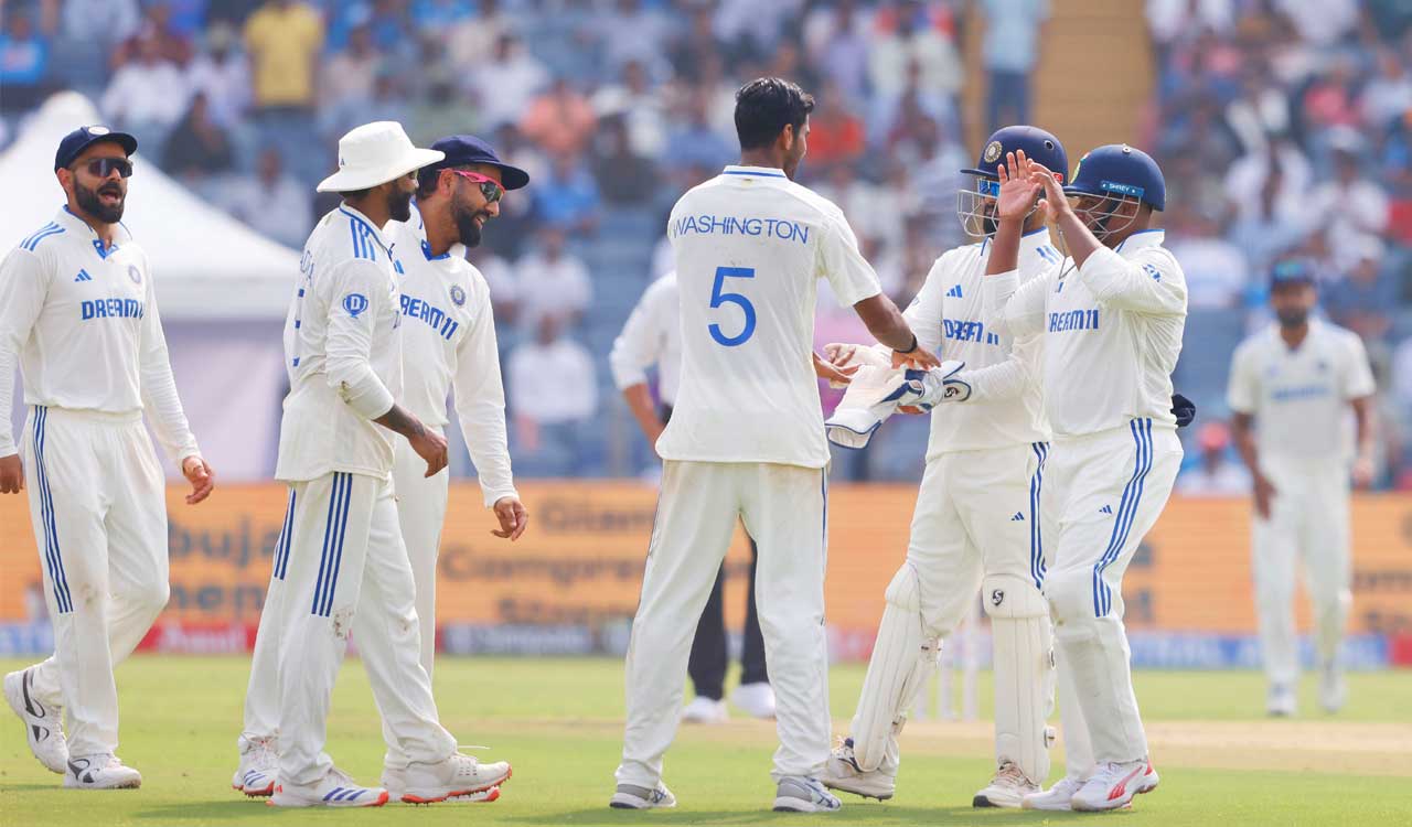 2nd Test: Washington, Ashwin strike as New Zealand reach 201/5 at tea