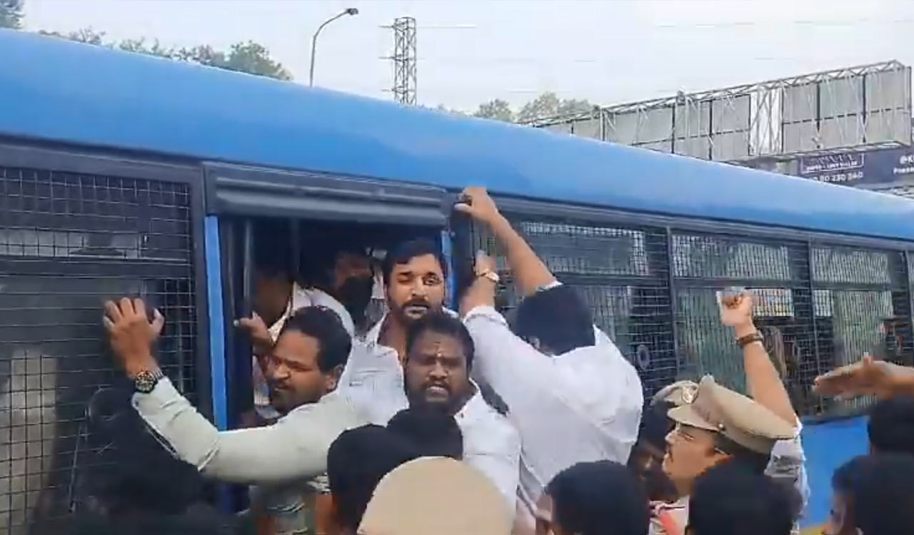 BRS leaders arrested amidst tensions over police raid