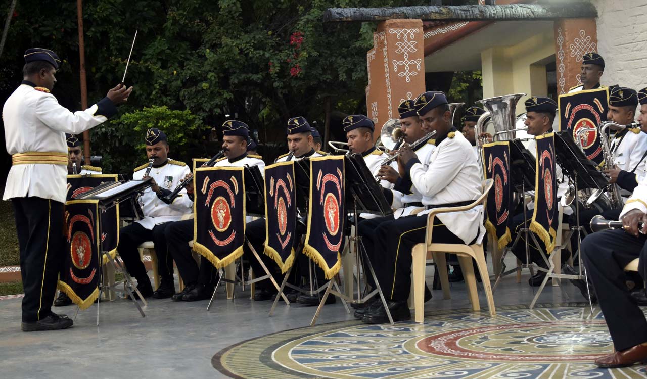 Hyderabad: Tribute to Police Martyrs through Band Show at Shilparamam