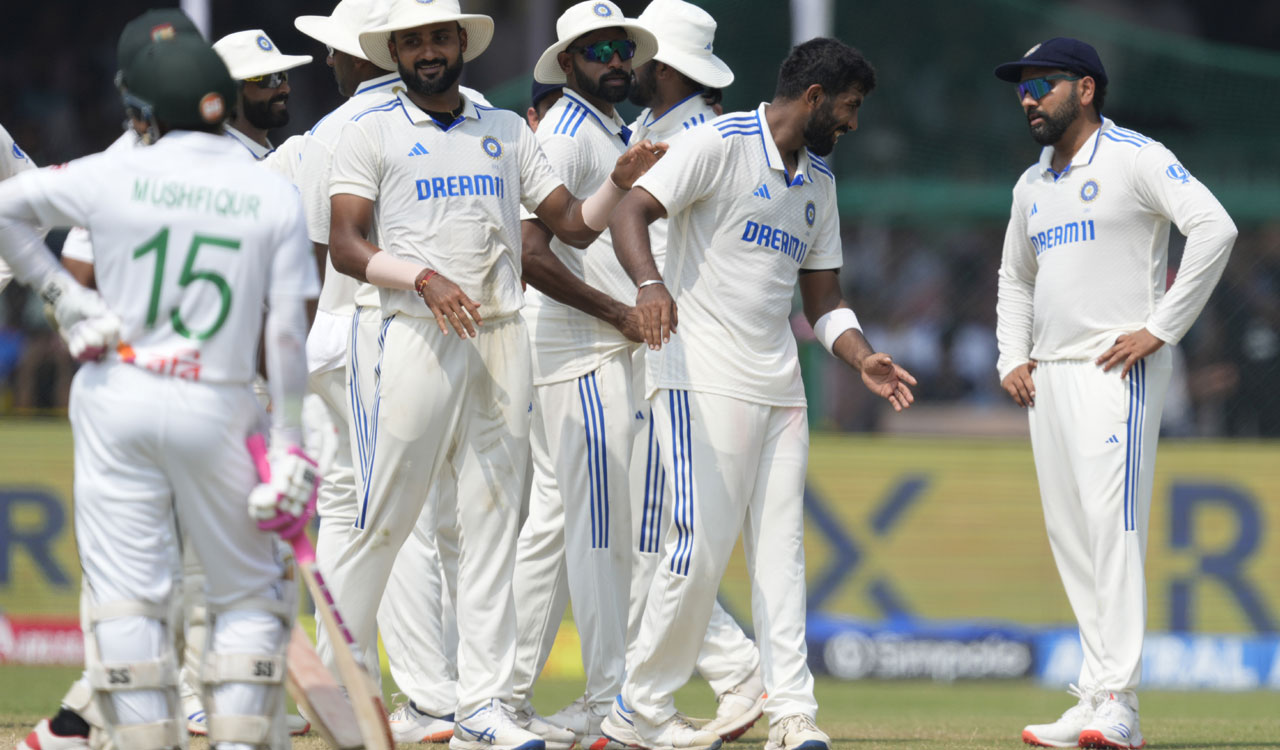 Kanpur Test: India on cusp of victory as Bangladesh all out for 146