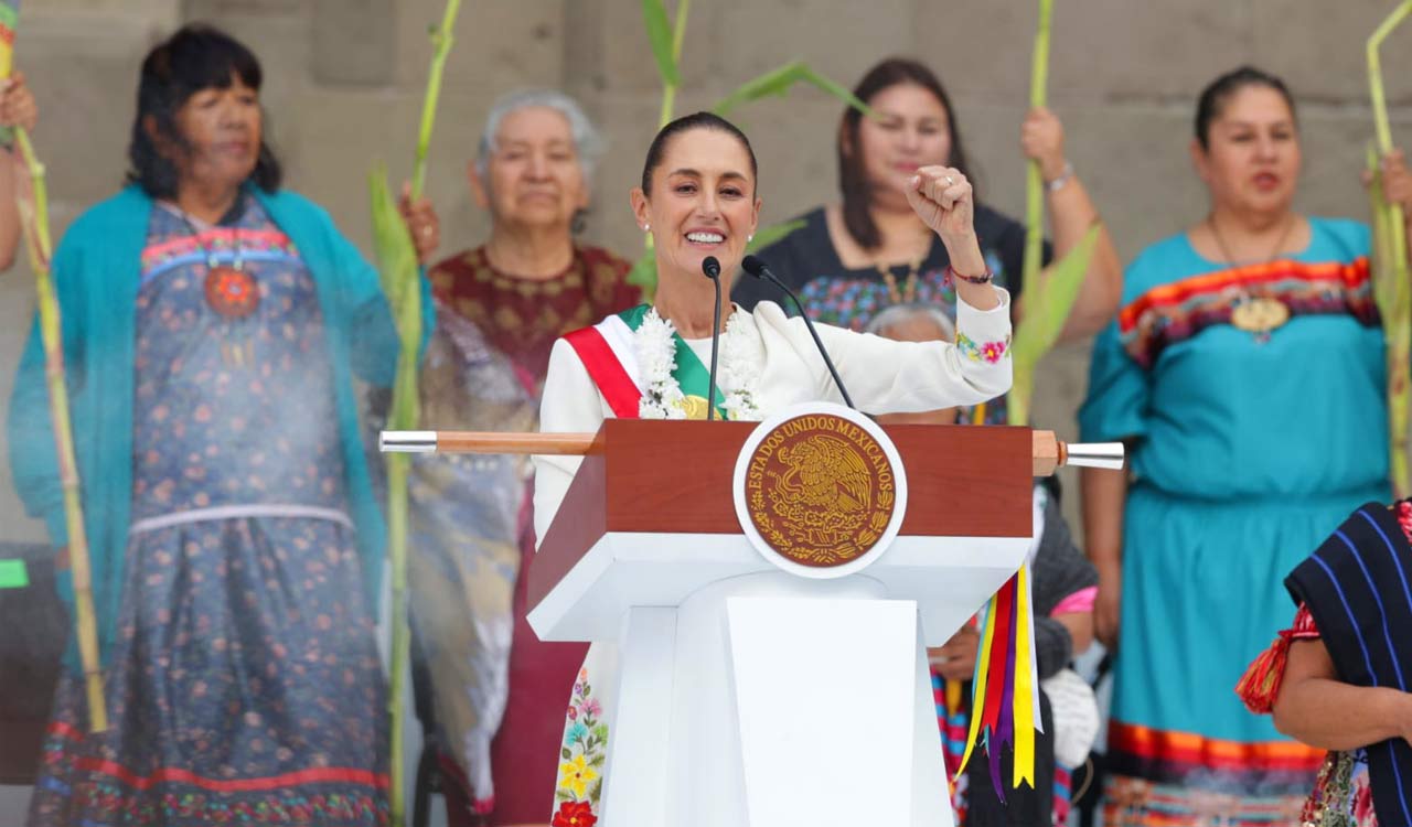 Claudia Sheinbaum sworn in as Mexico’s first female presidentTelangana