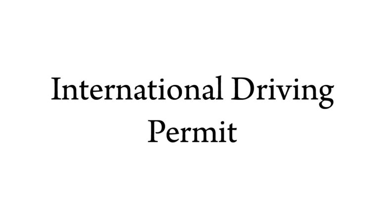 International driver license