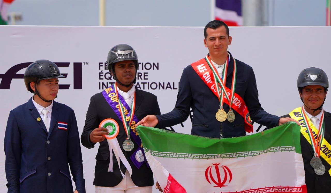 India secures double podium as Iran tops AEF cup CSIY-B standings