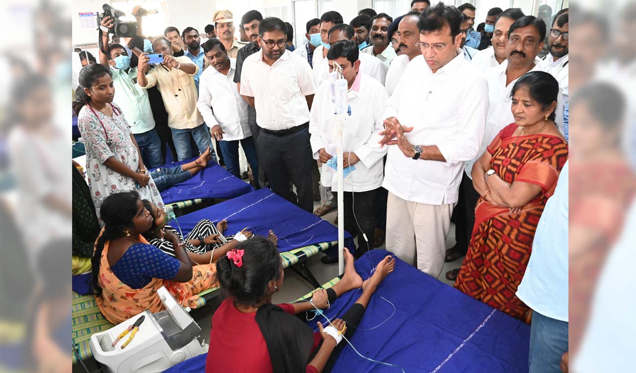 KGBV students admitted with severe cough recovering in Peddapalli hospital