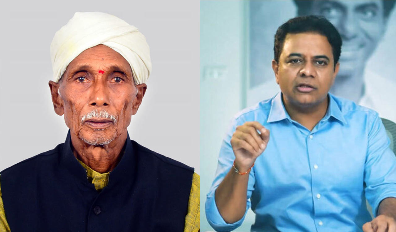 KTR condoles demise of Gussadi maestro Kanaka Raju