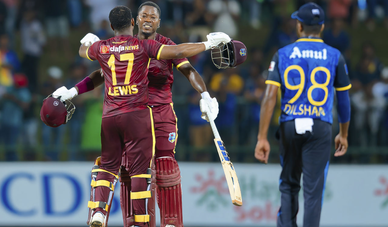 Lewis century steers West Indies to ODI series win against Sri Lanka