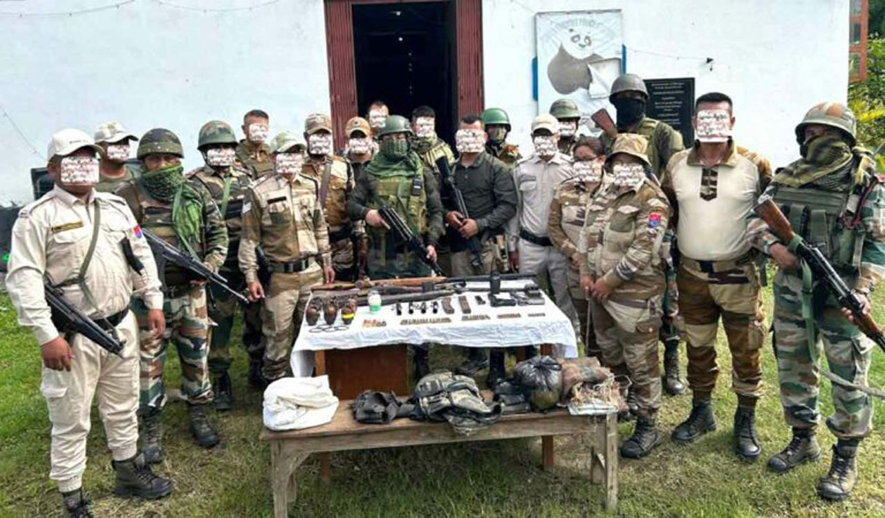 Manipur: Huge cache of arms, ammunition seized in last three days