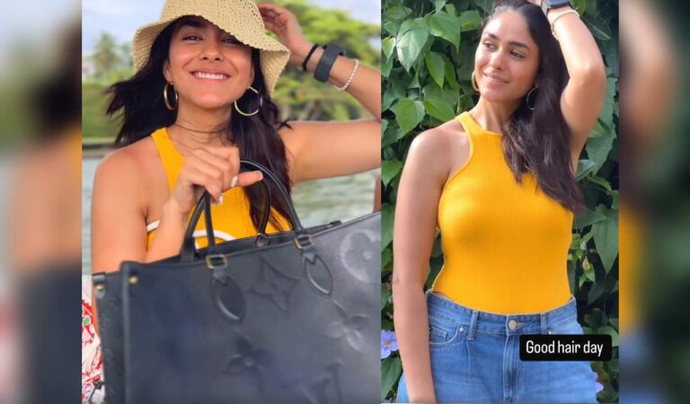 Actress Mrunal Thakur shares “filmy moment” during good hair day