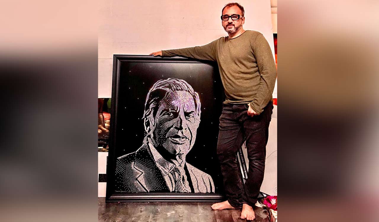 Mumbai artist to auction diamond portrait of late Ratan Tata for charity