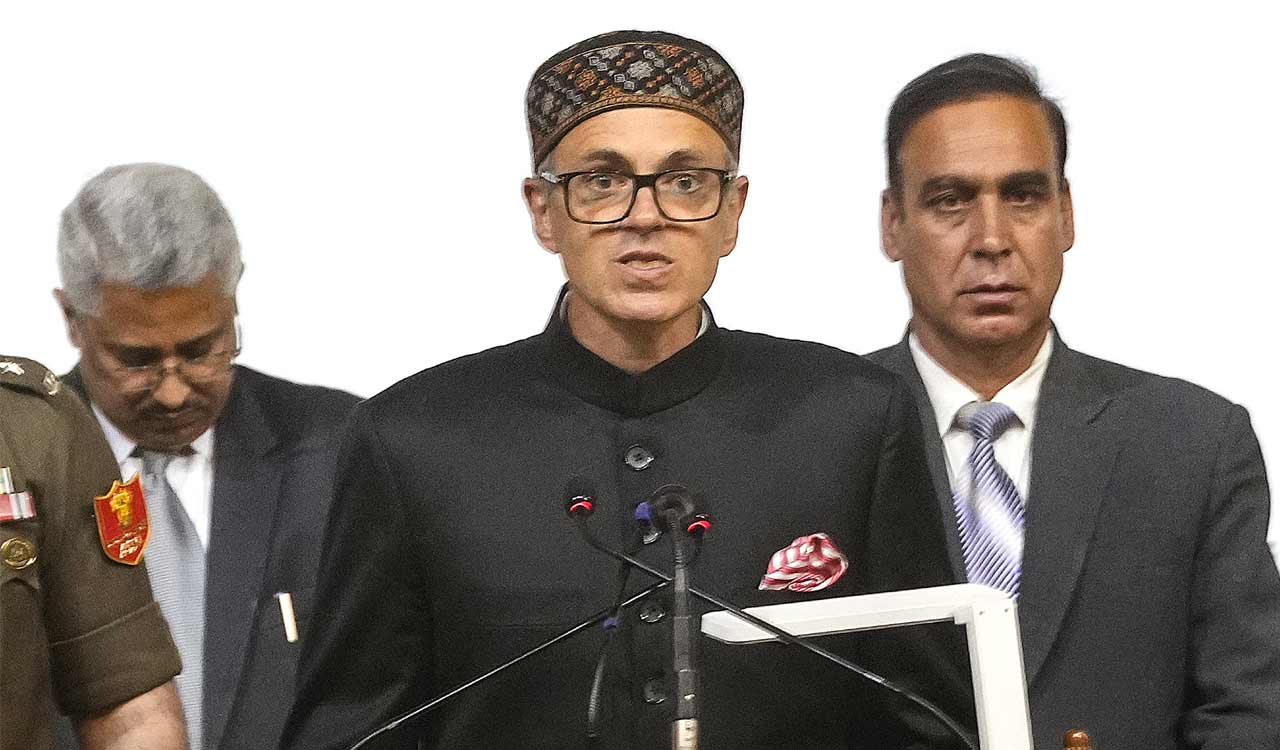 Omar Abdullah sworn in as J&K Chief Minister