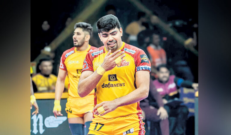 Pawan Sehrawat was bought back by Telugu Titans in the auction for a whopping Rs 1.725 crore.