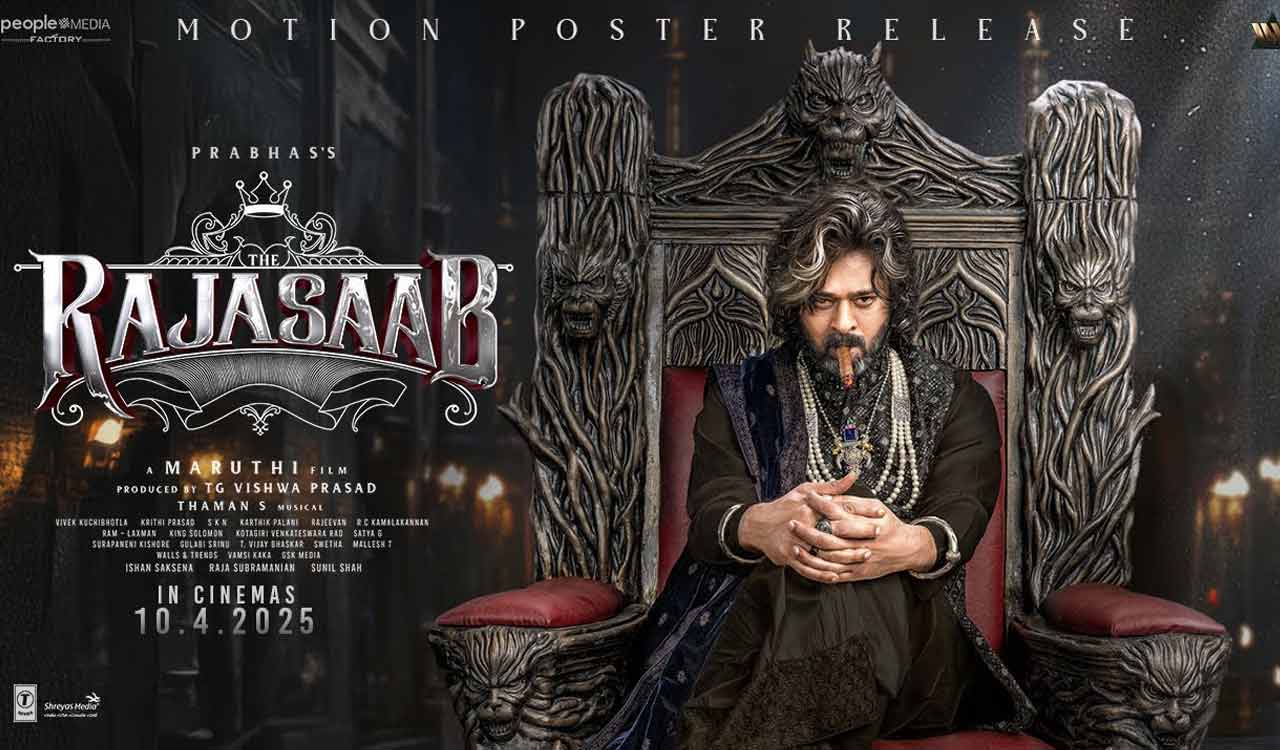 Prabhas celebrates birthday with motion poster release of ‘The Raja Saab’