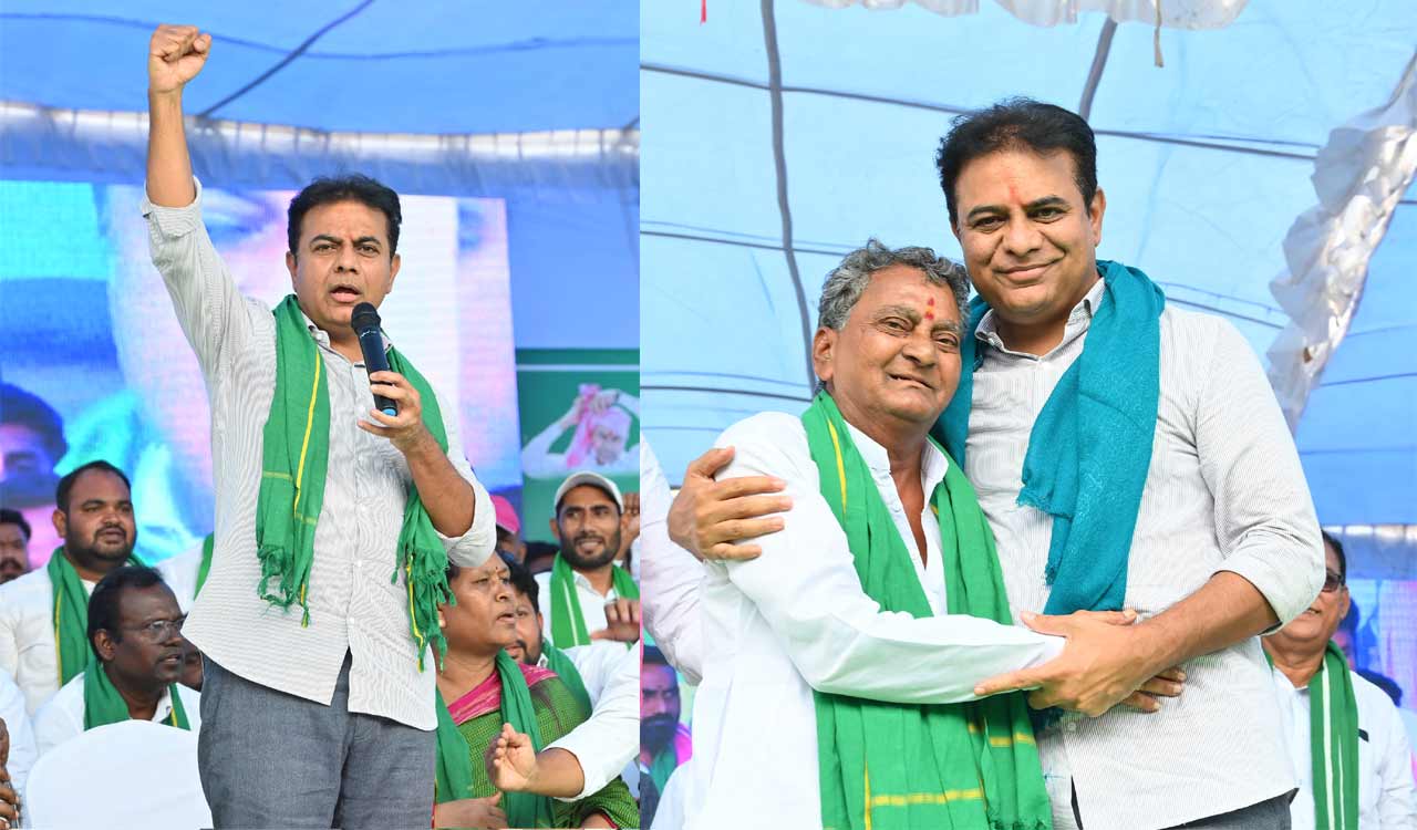 Ready to go jail for the public, farmers, says KTR