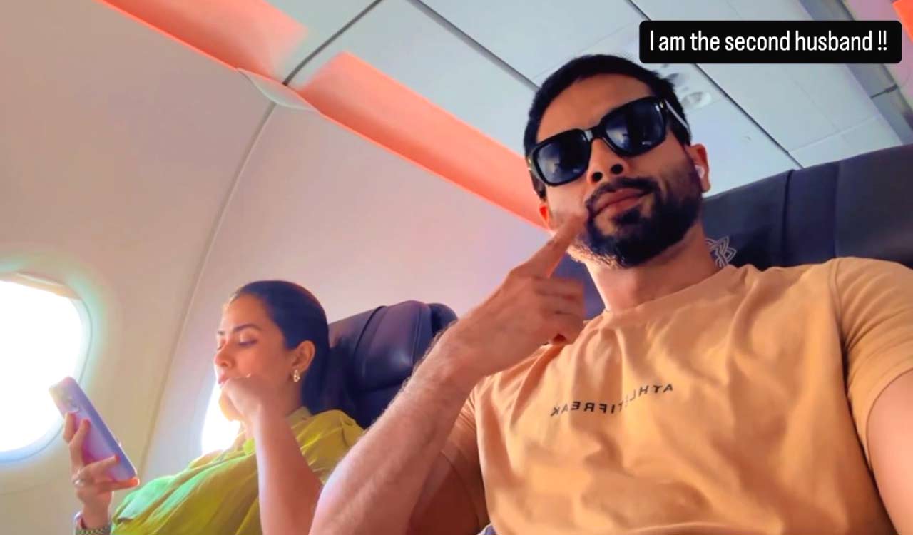 Shahid Kapoor calls himself “second husband” in hilarious flight moment with wife