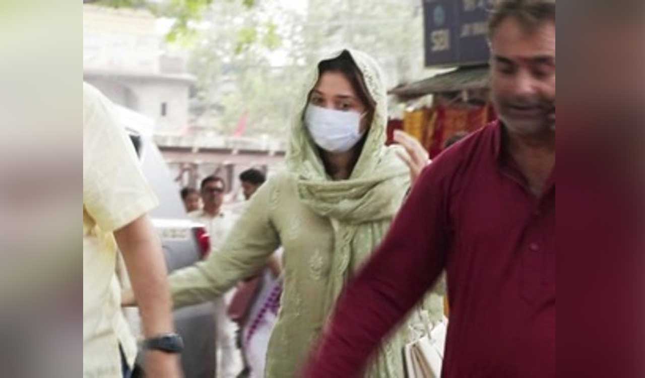Tamanna Bhatia visits Kamakhya Temple amid ED probe in HPZ Token case