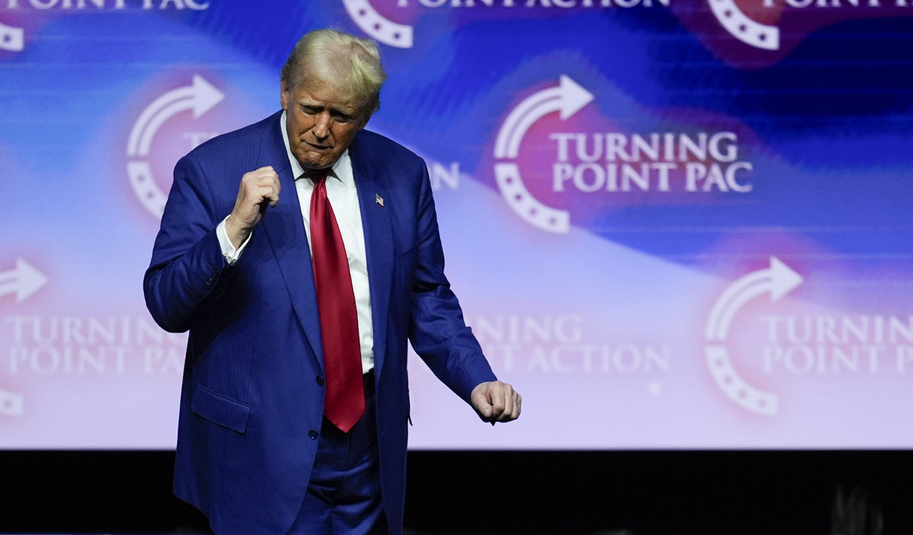 Trump takes narrow lead over Harris in US presidential polls survey