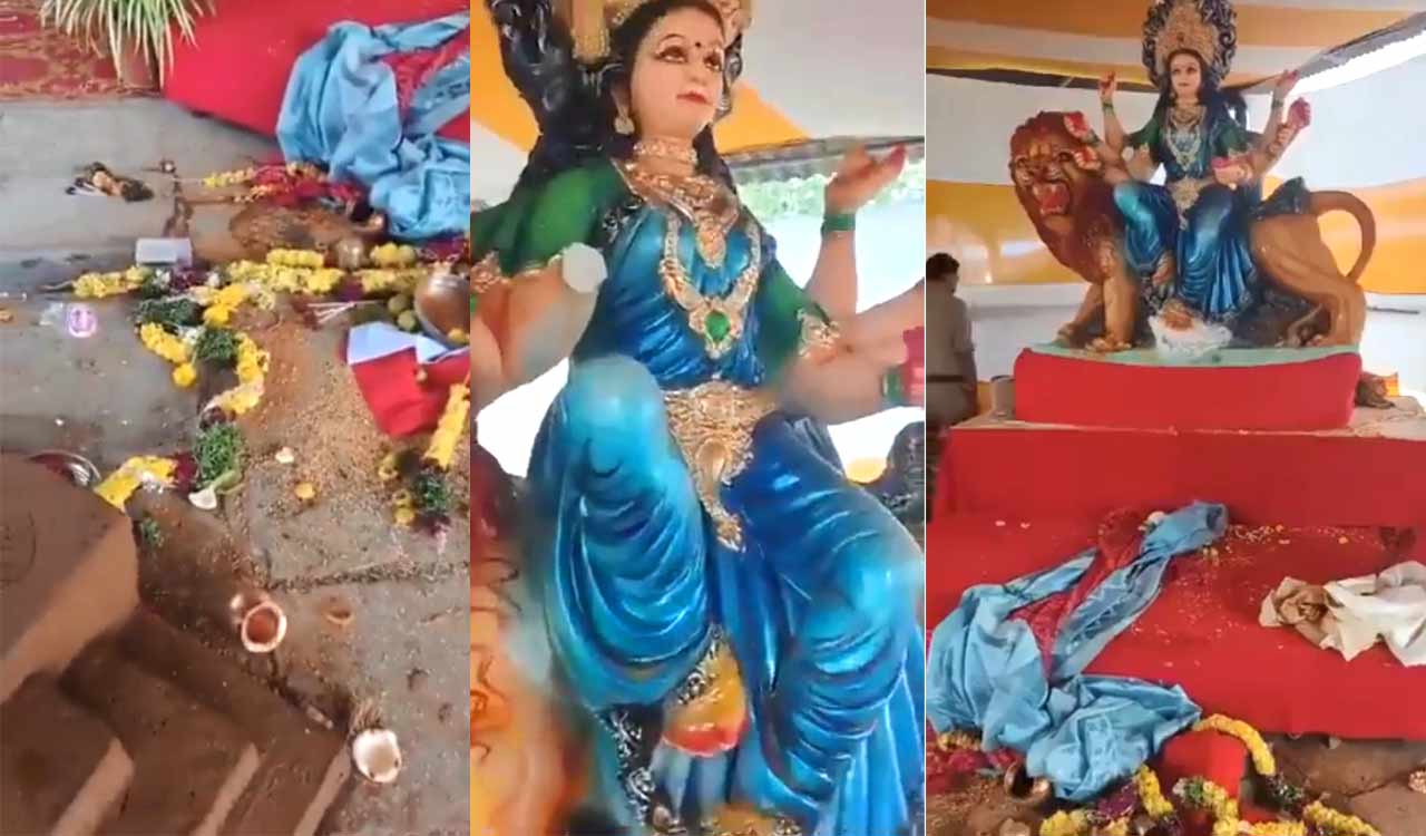 Hyderabad: Police crack case of Durga idol vandalism, nab one