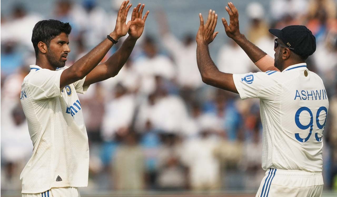 Washington Sundar picks up seven wickets as India bowl out NZ for 259-Telangana Today