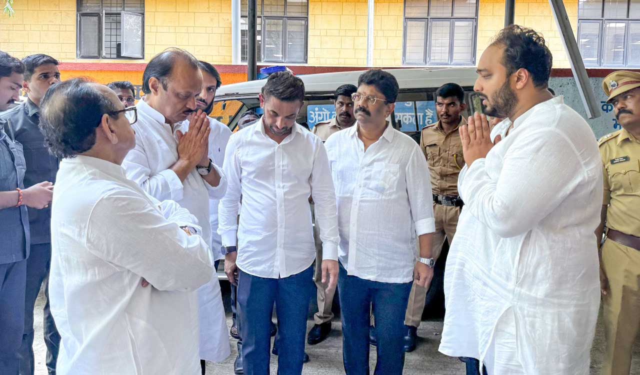 NCP national president Ajit Pawar visits hospital, meets bereaved family of Baba Siddique