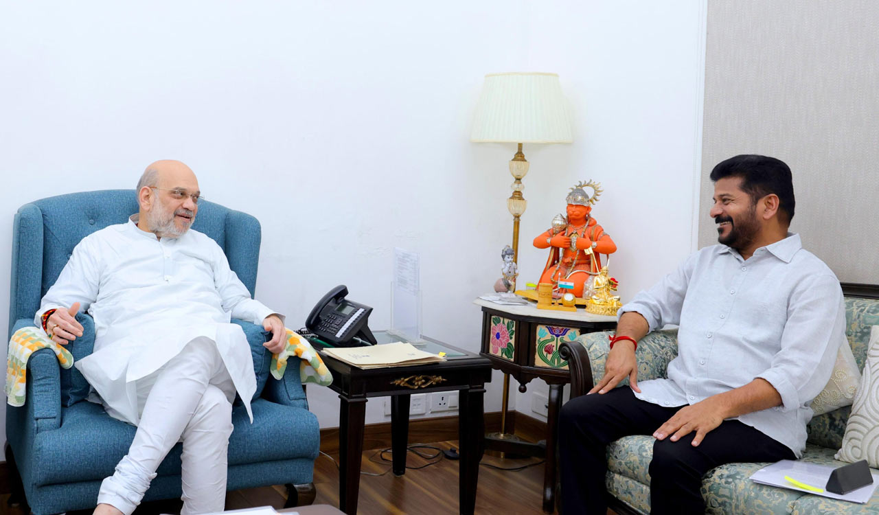 CM Revanth Reddy urges Amit Shah to release Rs.11,713 cr for flood repairs