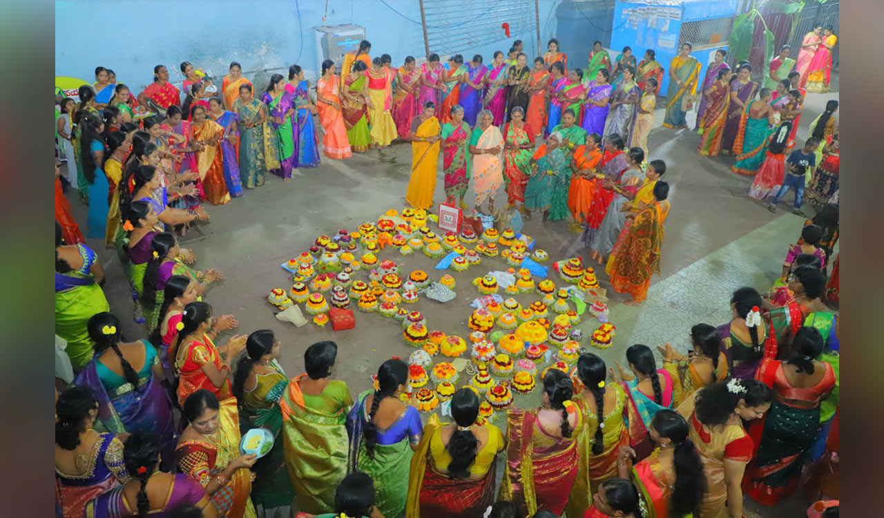 Bathukamma festival begins on a grand note in AdilabadTelangana Today