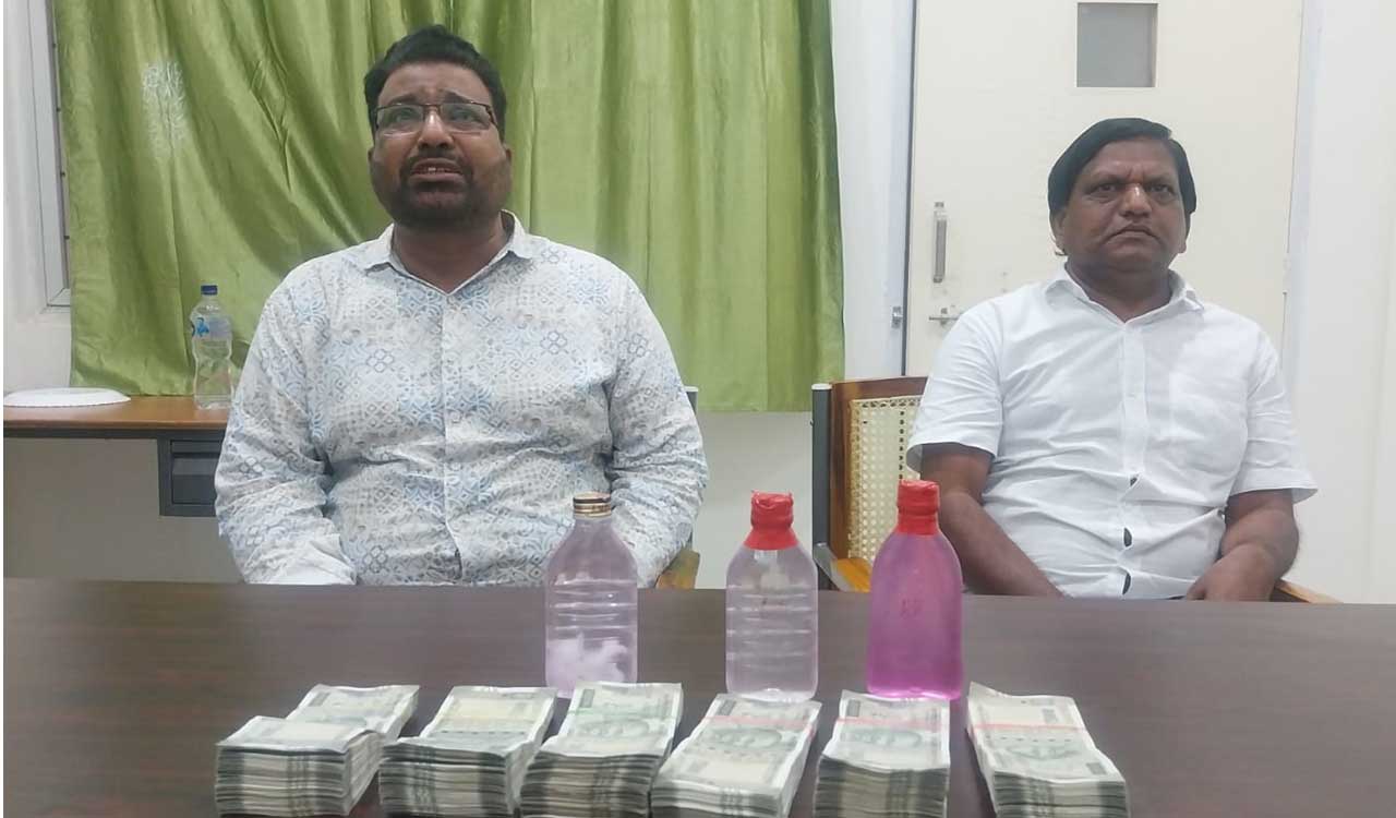 ACB nabs Kothagudem Medical College admin officer, staff for accepting bribe