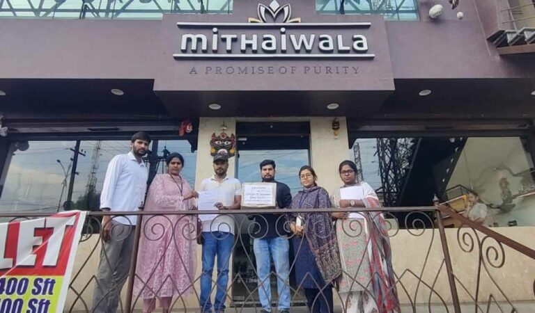 Food Inspectors Rohit Reddy, P Swathi and Shershika participated in inspections.