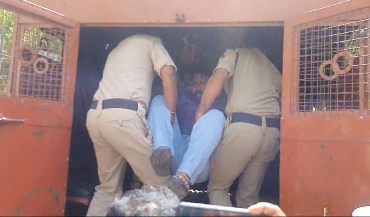 Unemployed youth taken into custody at Gandhi Bhavan