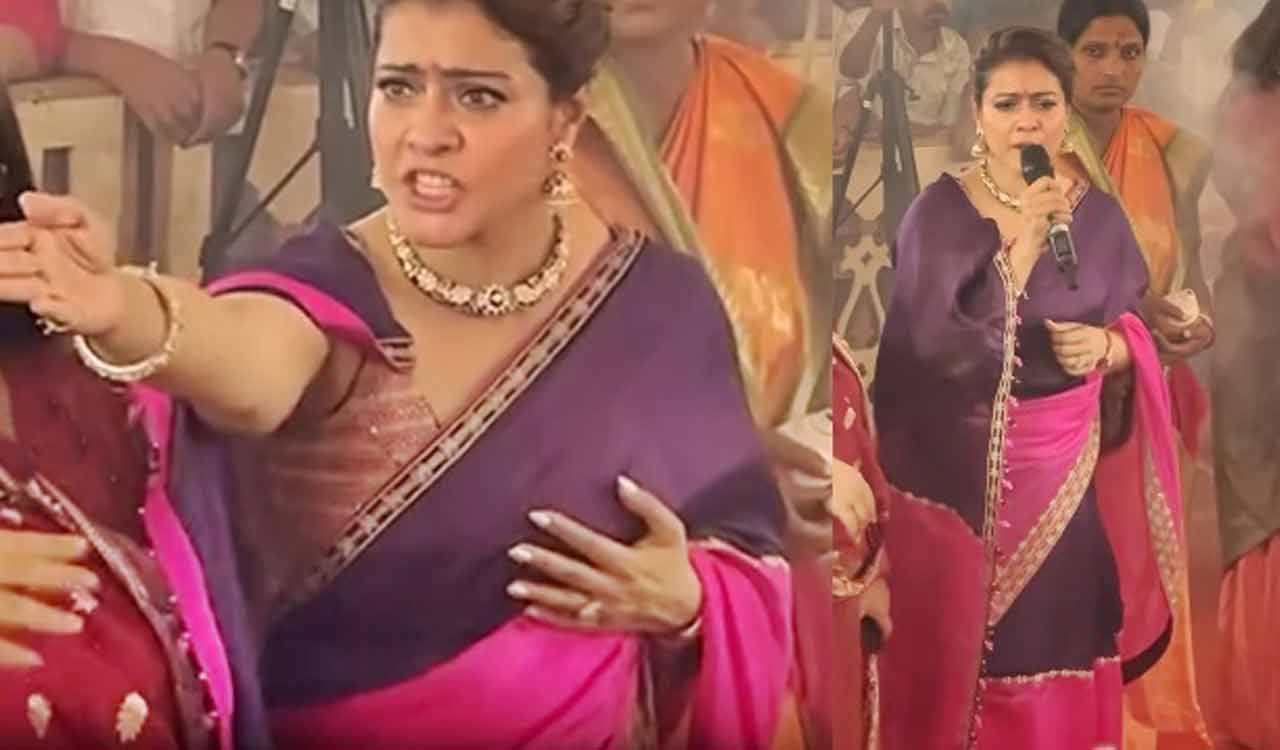 Kajol gets into Jaya Bachchan mode