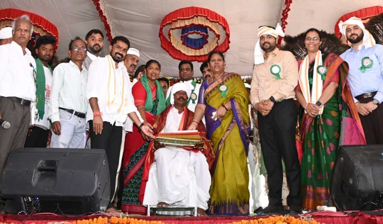 Rich tributes paid to Kumram Bheem on 84th martyrdom anniversary in Asifabad