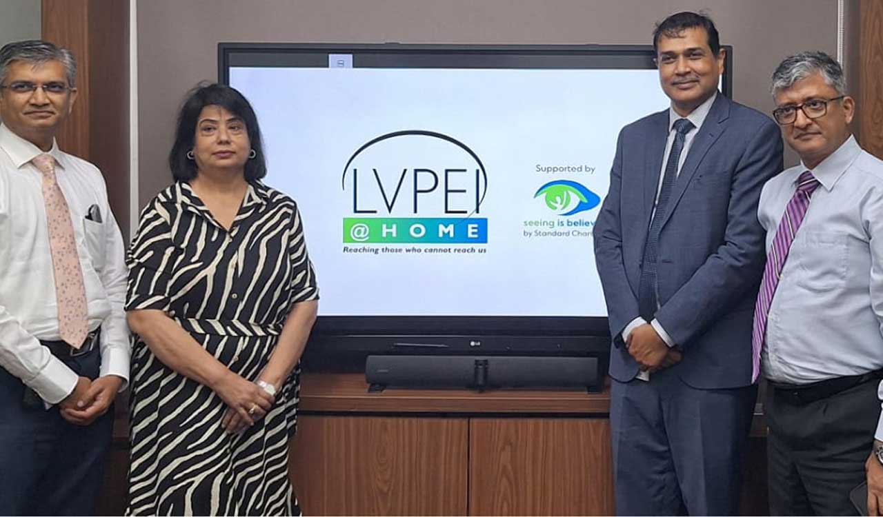 L V Prasad Eye Institute, Standard Chartered Bank partner to launch LVPEI@Home – At Home Eye Care Service