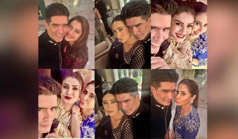 In the joyful images, he is seen posing with his "most specials” Kajol, Karisma Kapoor, Urmila Matondkar, and Raveena Tandon.