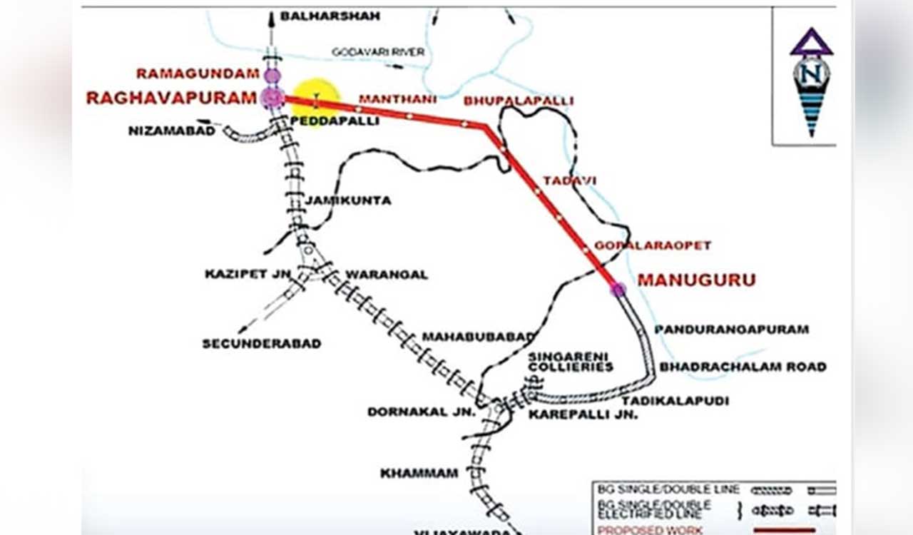 Telangana: Manugur-Ramagundam railway line works to pick up momentum
