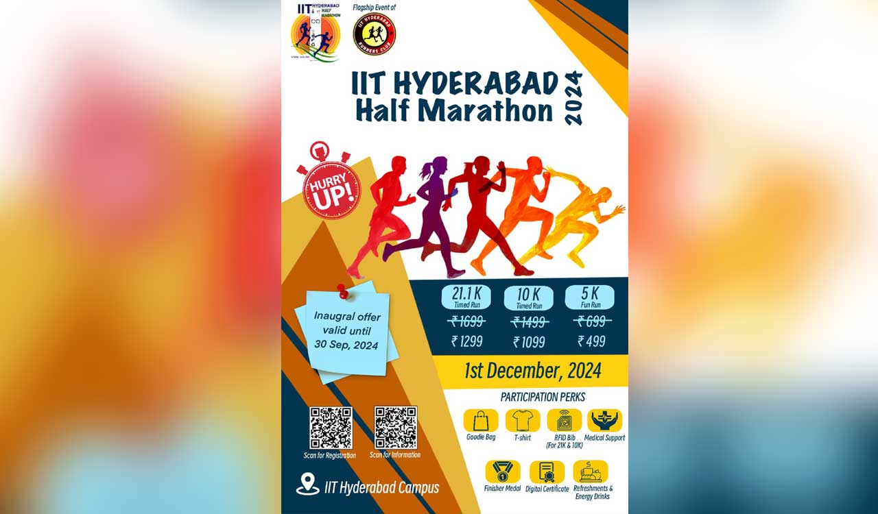 IIT-H to host half marathon on December 1