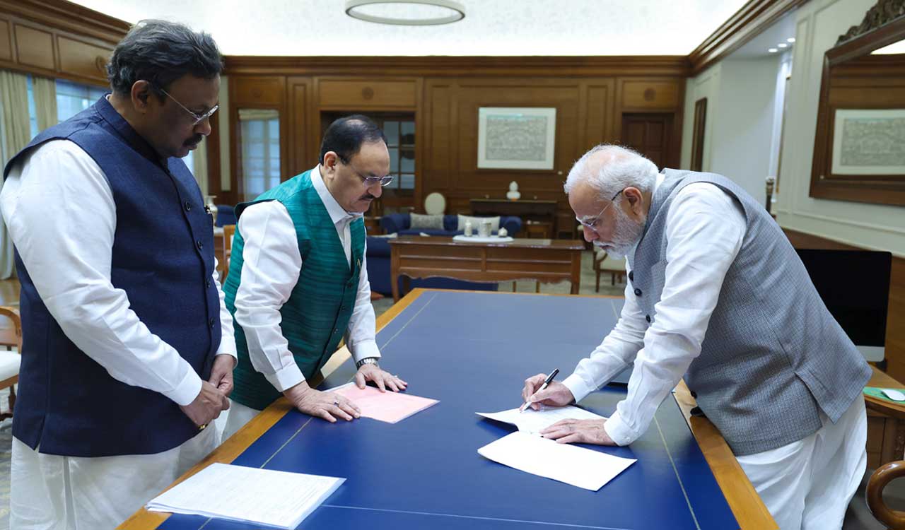 PM Modi launches BJP’s Active Membership Campaign, becomes first member