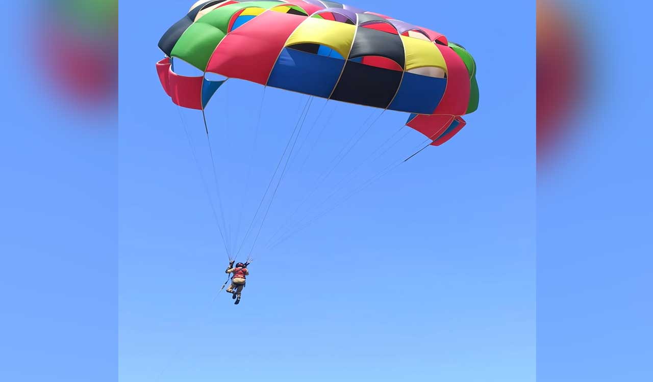 NCC Group Hyderabad cadets undergo parasailing training