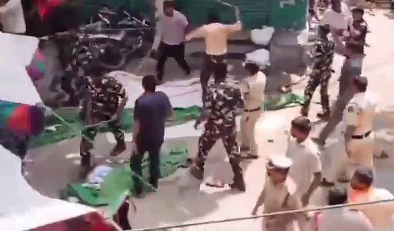 Muthyalamma temple protest: Police lathi charge injures several protesters