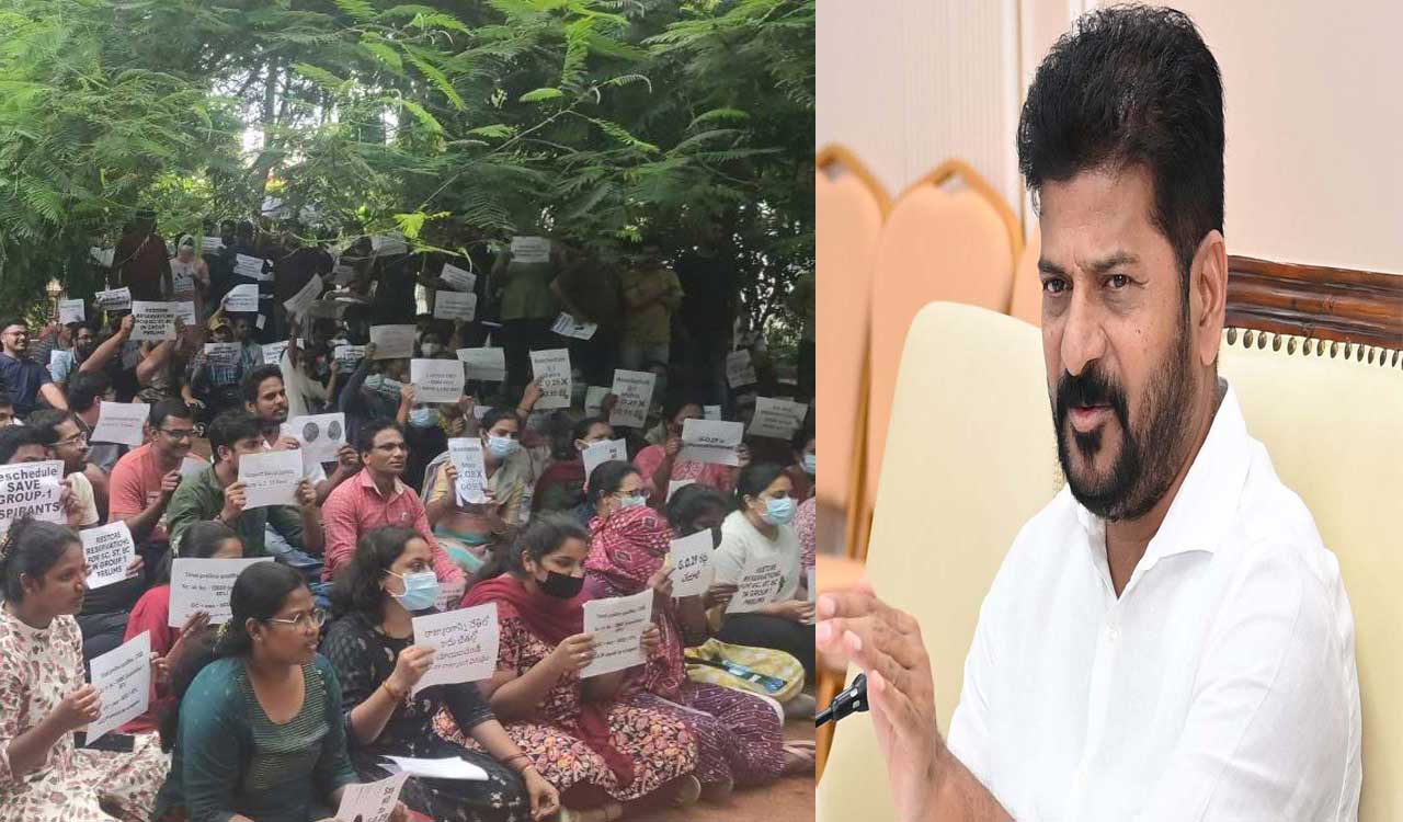 Telangana: Group- I aspirants vow to teach Congress befitting lesson