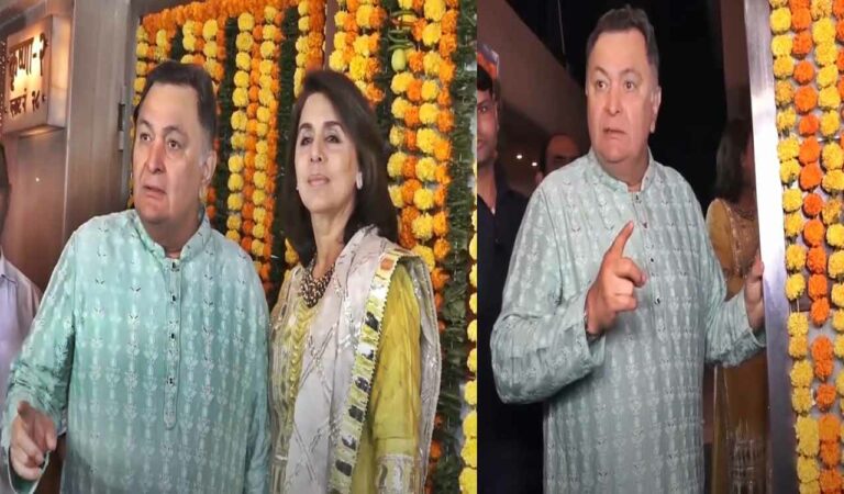 Accompanied by his wife, Neetu Kapoor, Rishi arrived in high spirits but found his patience tested by the paparazzi gathered outside.