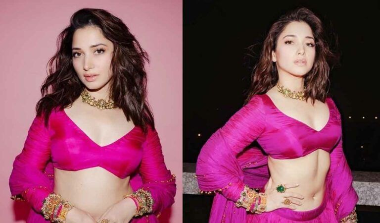 Tamannaah took to Instagram, where she re-shared a picture of herself originally shared by Manish.