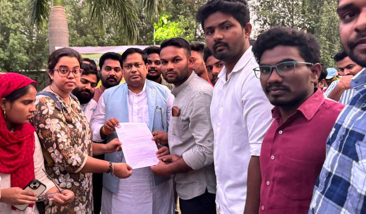 ABVP-HCU flags land encroachment issue with Union Education Minister