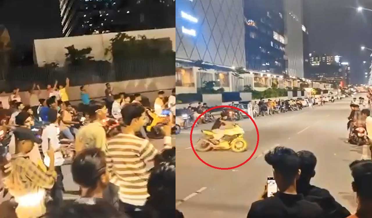 Cyberabad traffic police act tough against illegal bike racers, stunt performers