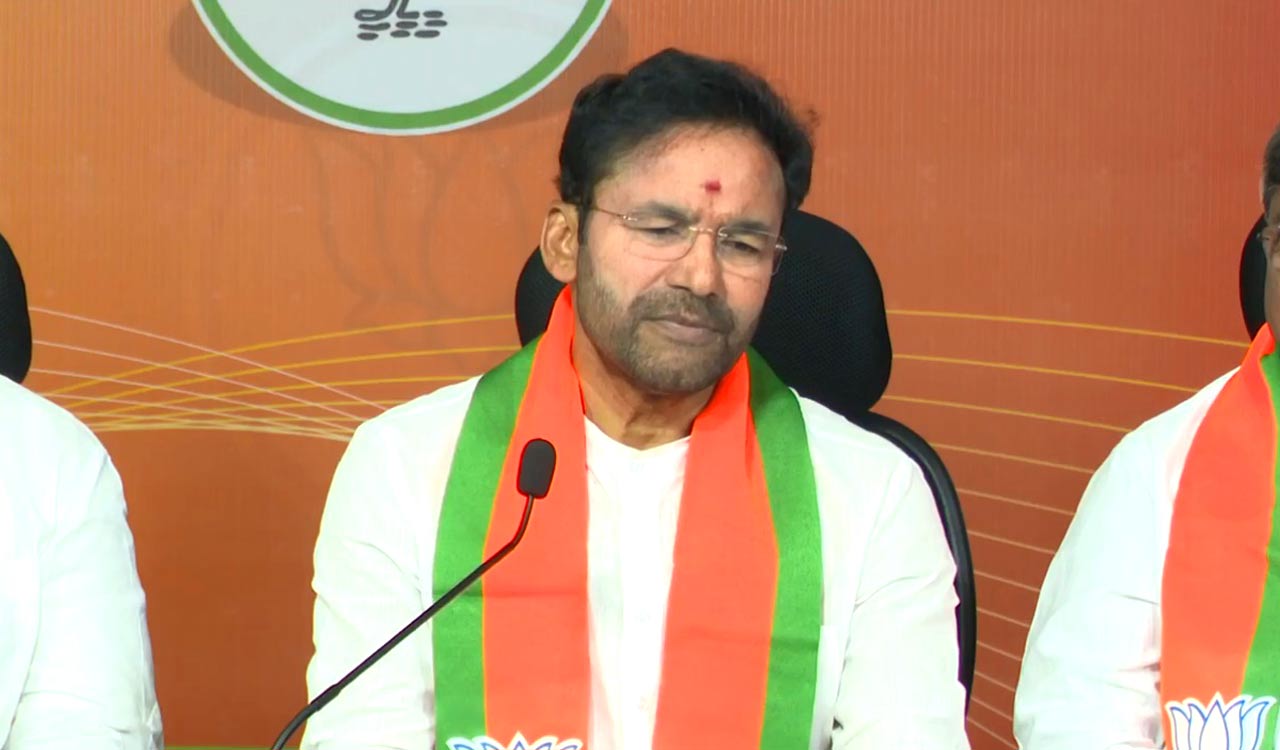 Congress failed people of Telangana, says Kishan Reddy