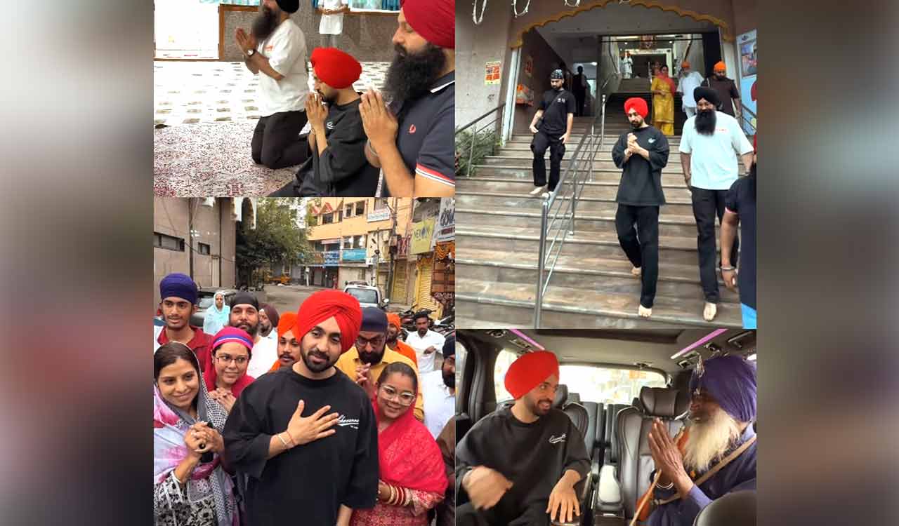 Diljit Dosanjh prays at Hyderabad Gurdwara ahead of Dil-Luminati concert