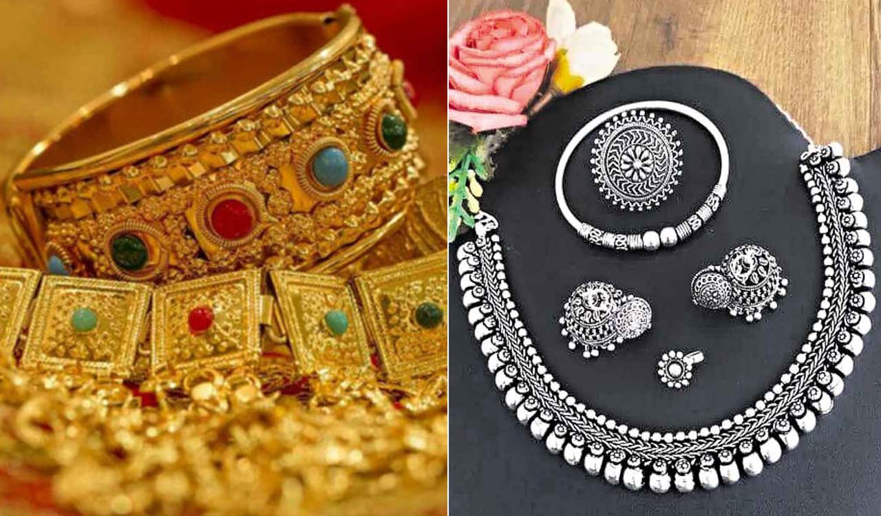 Gold, silver prices in Hyderabad fall to one-month low amid wedding season-Telangana Today